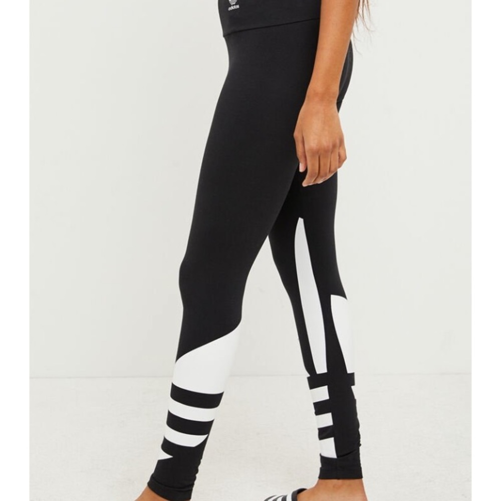 Adidas large logo leggings